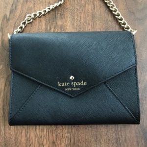 Black Leather Kate Spade Small Crossbody (used)